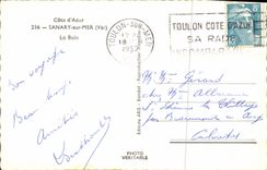 MODERN CARD Sanary on Sea the Bay