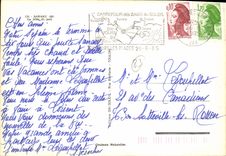 MODERN CARD Sanary the Pier of the Port Boats