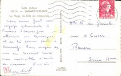 CPM Sanary sur Mer La Plage du Lido au crespuscule