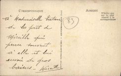 VINTAGE POSTCARD Six Furnaces the Notre Dame beach of May the statue of the virgin veneree