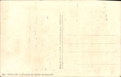 VINTAGE POSTCARD Toulon the Cliff of Sainte Marguerite