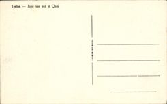 CPA Toulon Jolie vue sur le Quai 