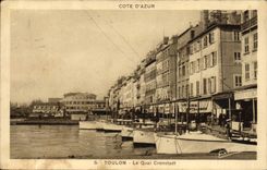 VINTAGE POSTCARD Toulon the Cronstadt Quay