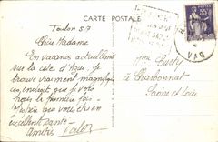 VINTAGE POSTCARD Toulon Cape Brown Coastguard Paths