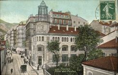 VINTAGE POSTCARD Toulon Post office building