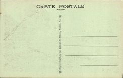 VINTAGE POSTCARD Toulon the Public garden Albert 1st and Train station