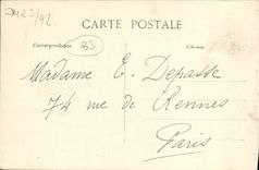 VINTAGE POSTCARD National marine Drudgery with the vivres Quay Cronstadt Toulon