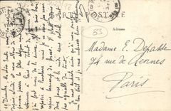 VINTAGE POSTCARD Toulon Mourillon Strong the Saint Louis has tarvers the Palm trees