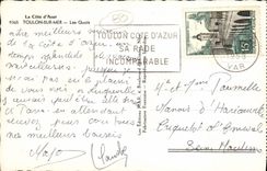 MODERN CARD Toulon on Sea the Quays Boat