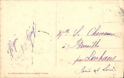 VINTAGE POSTCARD Toulon To veil Boat