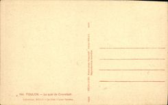 CPA Toulon Le Quai de Cronstadt 