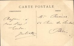 VINTAGE POSTCARD Toulon Large Hotel and Place of Freedom