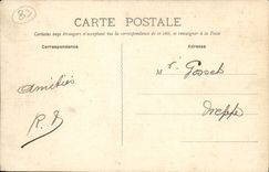 VINTAGE POSTCARD Toulon Mltre Mourillon (chart toilee)