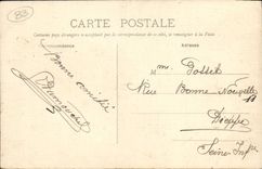CPA Toulon Allees des Palmiers (carte toilee)
