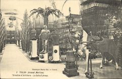 VINTAGE POSTCARD Toulon the Maritime Arsenal Artillery Direction the Room of Militaria Weapons