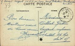 VINTAGE POSTCARD Toulon Monument raised with the memory of the Residents of Toulon kill with the Militaria enemy