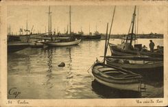 VINTAGE POSTCARD Toulon a corner of the Port