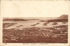 VINTAGE POSTCARD Toulon the Roads has Roadstead