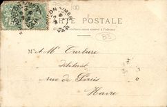 Lugares de Toulon de la POSTAL de la VENDIMIA de la autoridad portuaria de las armas y de la policía