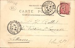 CPA Toulon Vue generale du Quai Cronstadt Bateau