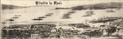 Two Part Card Toulon the Roads Boats