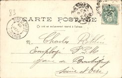 VINTAGE POSTCARD Toulon Roads the Squadron Boats