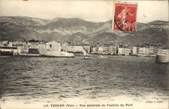 CPA Toulon Vue generale de l'entree du Port 