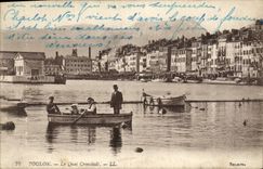 CPA Toulon Le Quai Cronstadt Bateau
