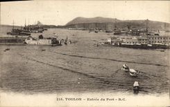 CPA Toulon Entree du Port Bateaux