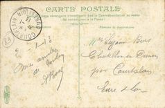 VINTAGE POSTCARD Toulon the port and the quay of Cronstadt Boats