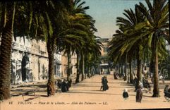 CPA Toulon Place de la Liberte Allee des Palmers 