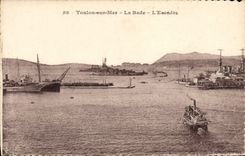CPA Toulon sur Mer La Rade L'Escadre Bateaux