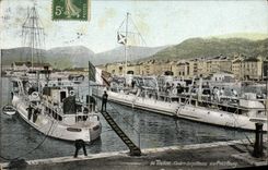 CPA Toulon Contre torpilleurs au petit rang Bateaux 
