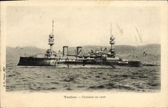 VINTAGE POSTCARD Toulon Armours in roads