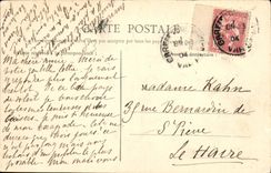 VINTAGE POSTCARD Toulon Entered Port Boats
