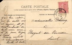 VINTAGE POSTCARD Toulon Train station and Gardens