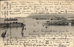 VINTAGE POSTCARD Toulon Entered of the Port