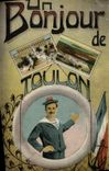 VINTAGE POSTCARD a Hello of Marine Toulon