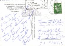 CPM l'auberge du vieux moulin Lambert Trans en Provence 