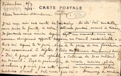 Mercado y postes de los lugares de Vidauban de la POSTAL de la VENDIMIA