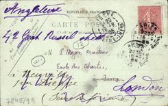 VINTAGE POSTCARD Arles Aliscamps Old Gate of the Cemetery