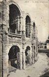 VINTAGE POSTCARD Arles the Arena Seen External