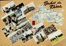 CPM Bouches du Rhone Arles Marseille Camargue