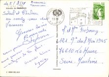 CPM Souvenir De Provence