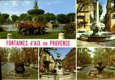 CPM Aix en Provence Fontaines 