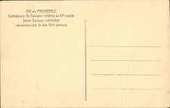 CPA Aix en Provence Cathedrale Saint Sauveur