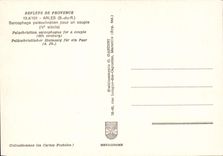 MODERN CARD Arles Paleochretien Sarcophagus For a Couple