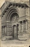 VINTAGE POSTCARD Arles Church Trophime Saint the Gate