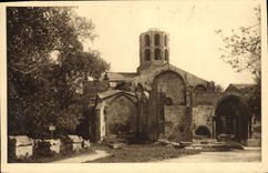VINTAGE POSTCARD Arles On the Rhone Vault St Honorat of Alyscamps