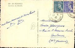 VINTAGE POSTCARD Arles Costume of Mireille Woman Folklore